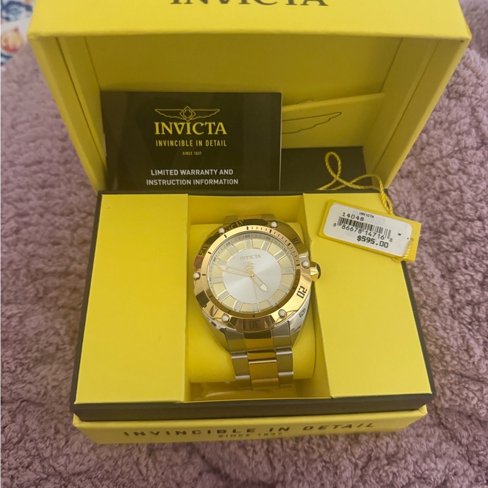 Invicta Two-Tone Gold and Silver Watch